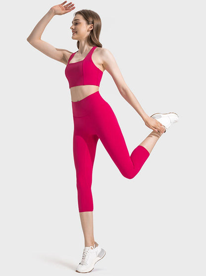 Scoop Neck Sports Bra - Znvia