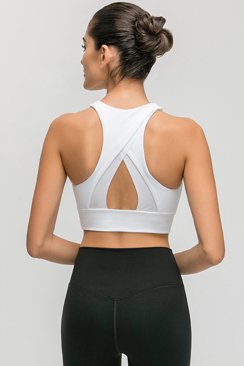 Halter Keyhole Sports Bra – Stylish, Supportive & Ultra-Comfortable - Znvia