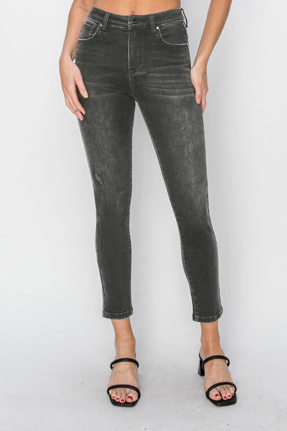 Full Size High Rise Ankle Skinny Jeans – Elevate Your Style with Confidence! - Znvia