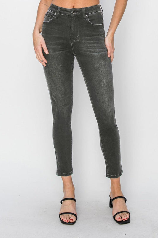 Full Size High Rise Ankle Skinny Jeans – Elevate Your Style with Confidence! - Znvia