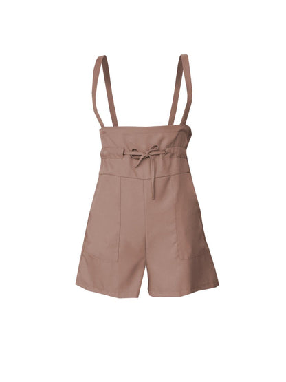 Drawstring Wide Strap Overalls with Pockets – Effortless Comfort & Style - Znvia