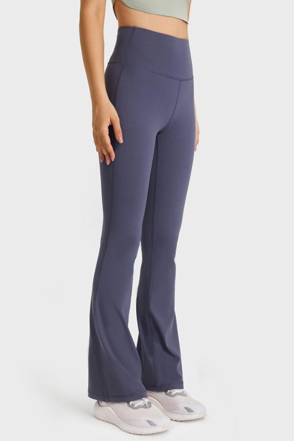 Elastic Waist Flare Yoga Pants – Ultimate Comfort & Style for Your Active Lifestyle - Znvia