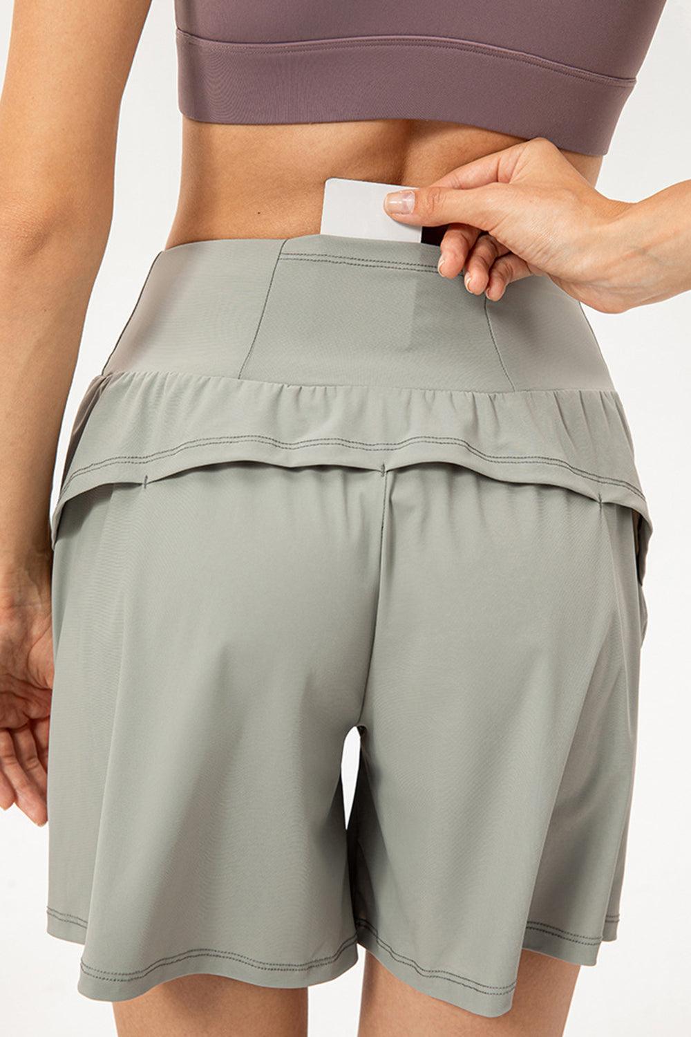 Pocketed Elastic Waist Active Shorts – Performance, Comfort & Style in One! - Znvia