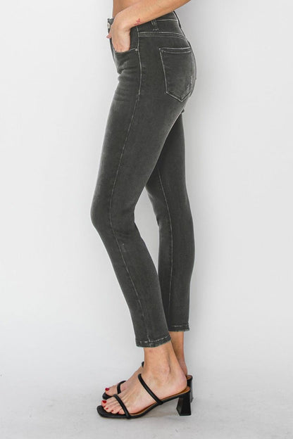 Full Size High Rise Ankle Skinny Jeans – Elevate Your Style with Confidence! - Znvia