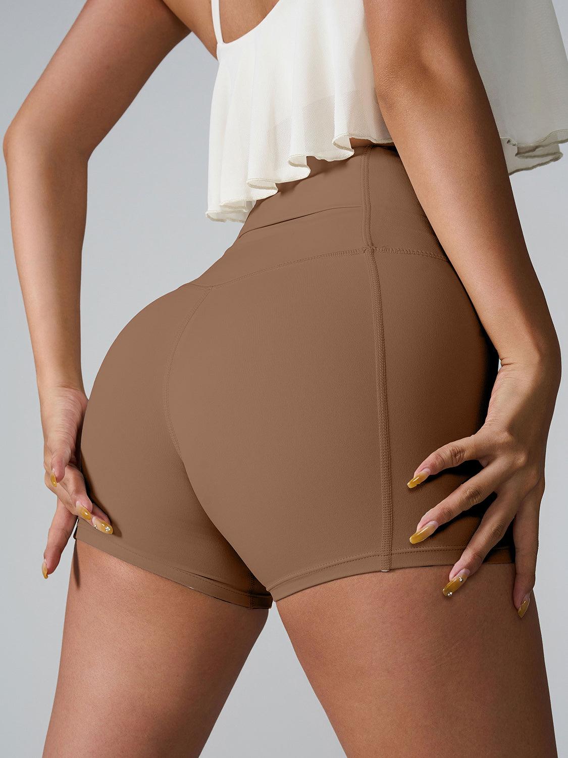 High Waist Active Shorts - Znvia