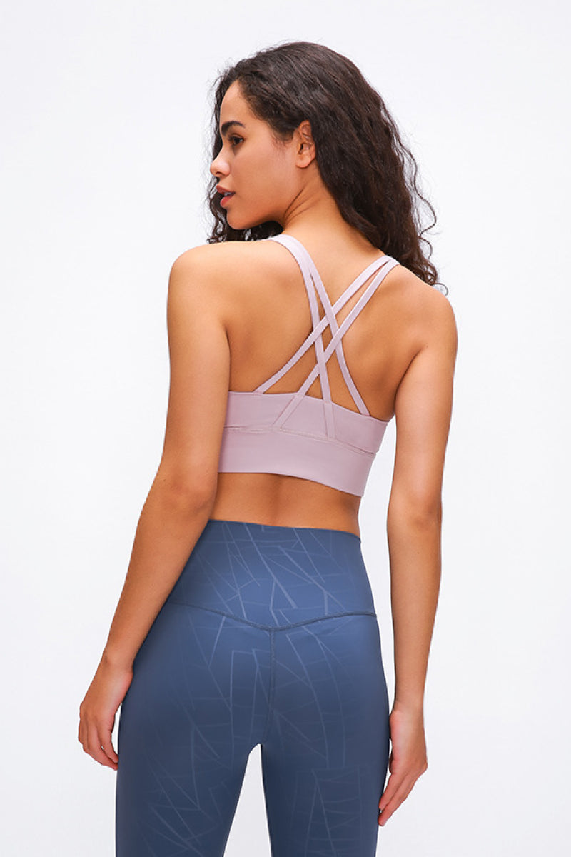 Double X Sports Bra – Sleek, Supportive & Strappy - Znvia