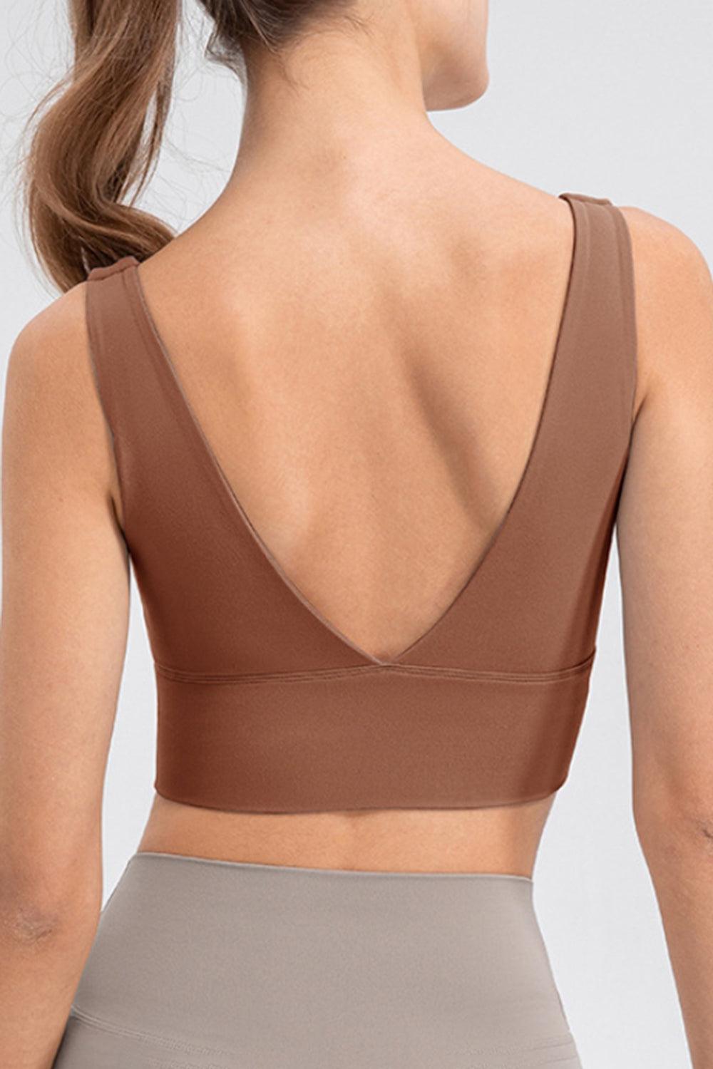 Scoop Neck Wide Strap Active Tank - Znvia