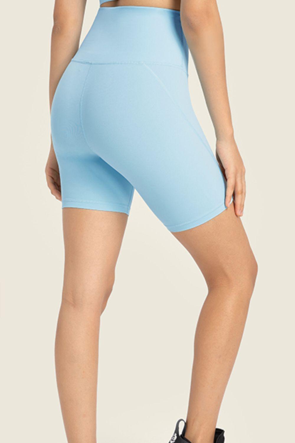 Seamless High-Rise Wide Waistband Biker Shorts – Second-Skin Comfort for Every Move - Znvia