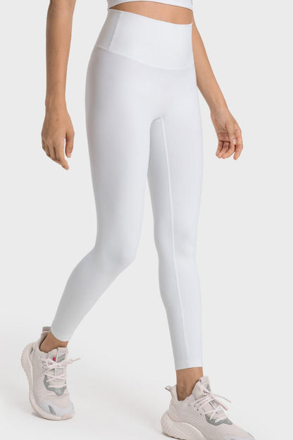 High-Rise Wide Waistband Yoga Leggings – Sculpt, Stretch & Elevate Your Performance - Znvia