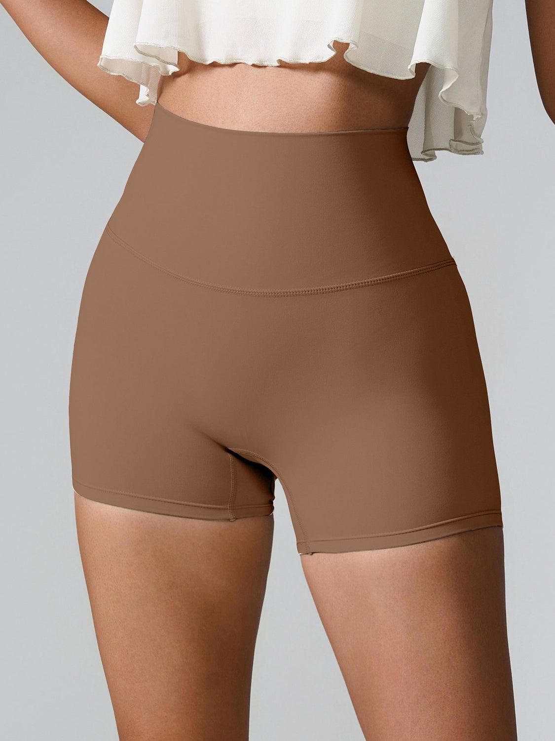 High Waist Active Shorts - Znvia