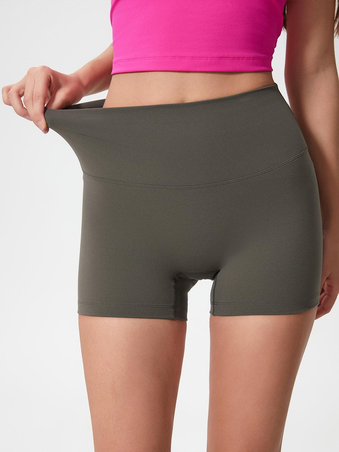High Waist Active Shorts - Znvia