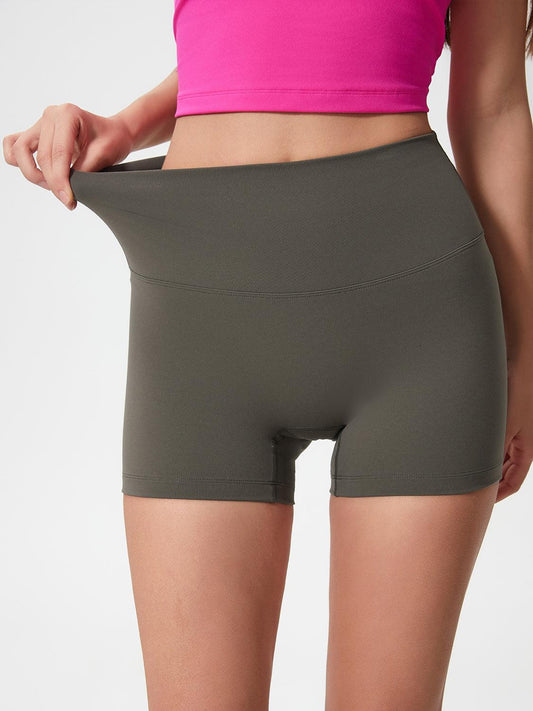 High Waist Active Shorts - Znvia