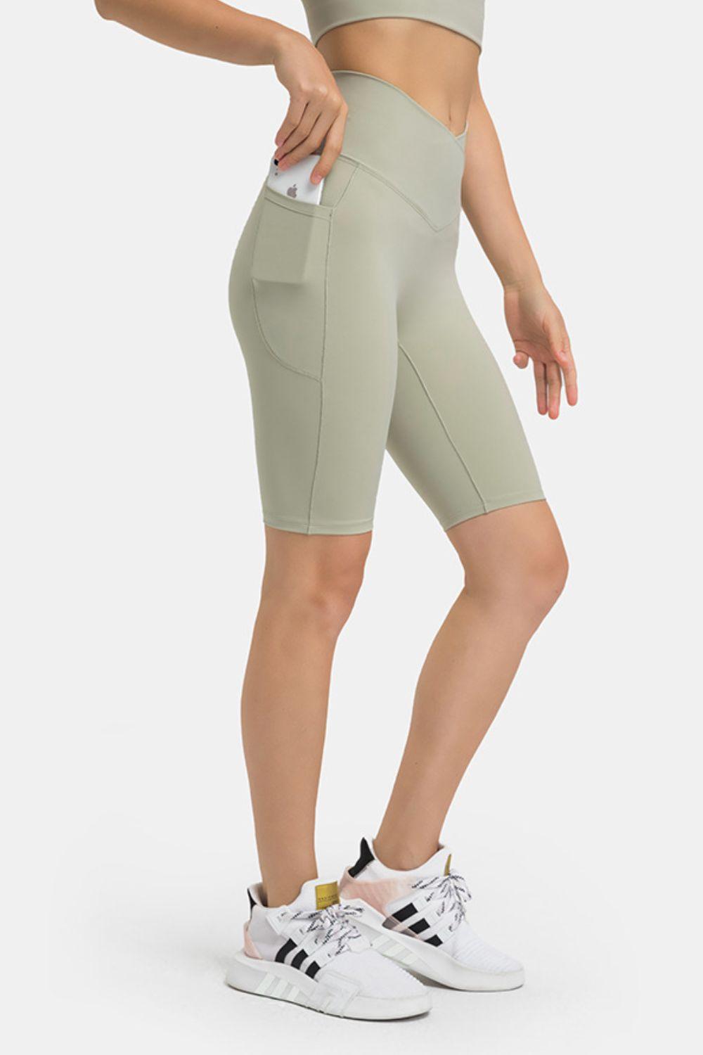 High Waist Biker Shorts with Pockets – Perfect Blend of Comfort & Performance - Znvia