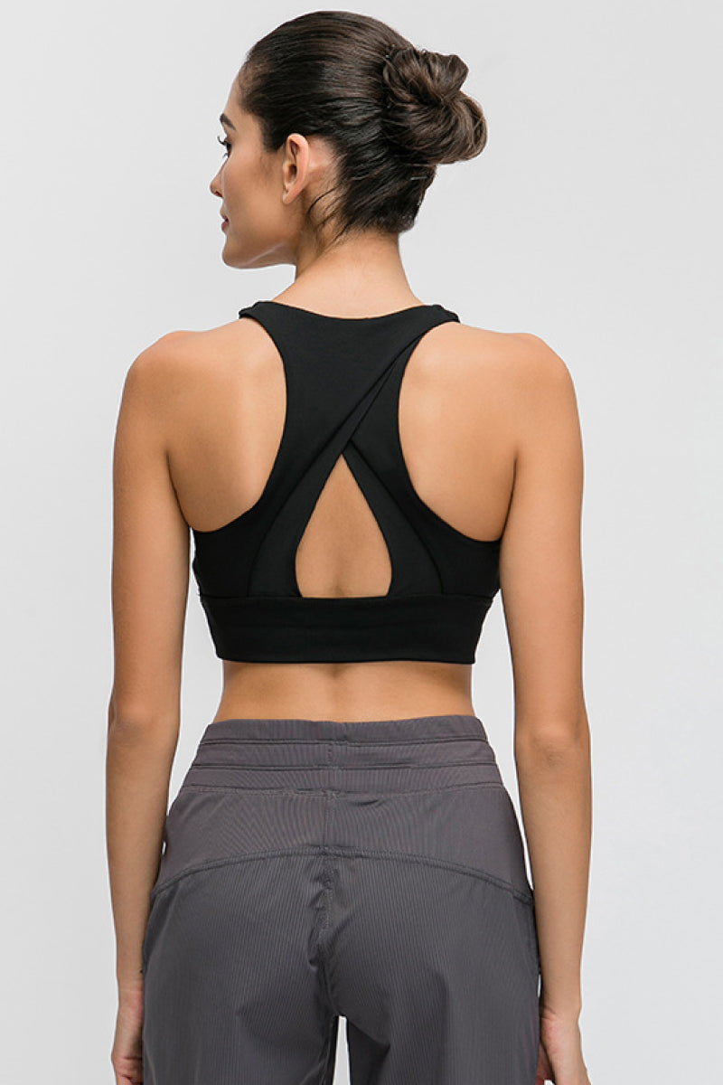 Halter Keyhole Sports Bra – Stylish, Supportive & Ultra-Comfortable - Znvia