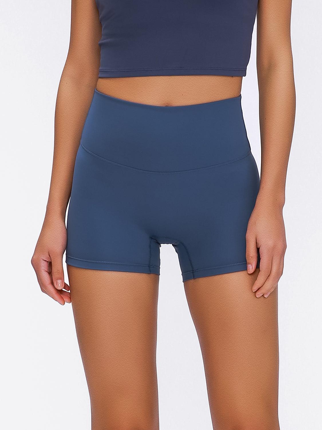 High Waist Active Shorts - Znvia