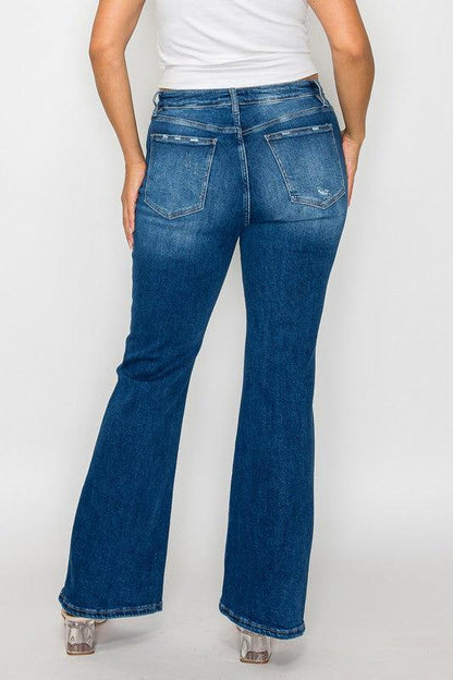 Full Size High Rise Bootcut Jeans with Pockets – Effortless Style, Everyday Comfort - Znvia
