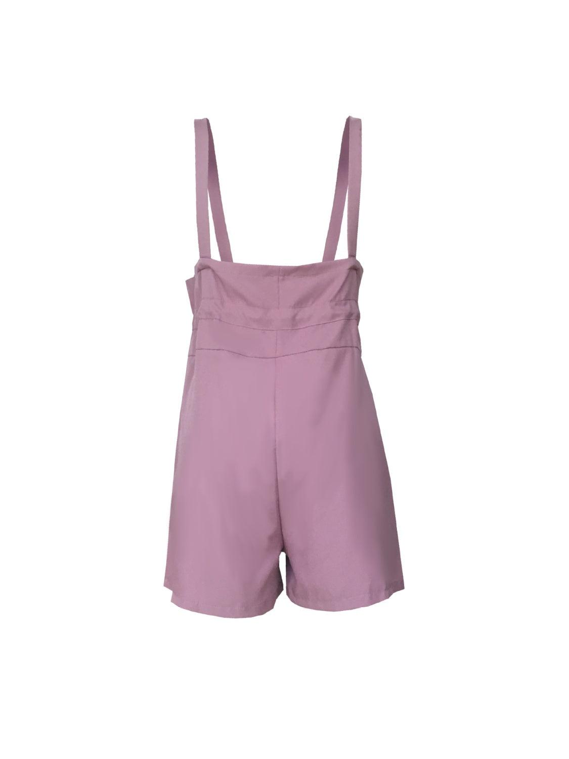 Drawstring Wide Strap Overalls with Pockets – Effortless Comfort & Style - Znvia