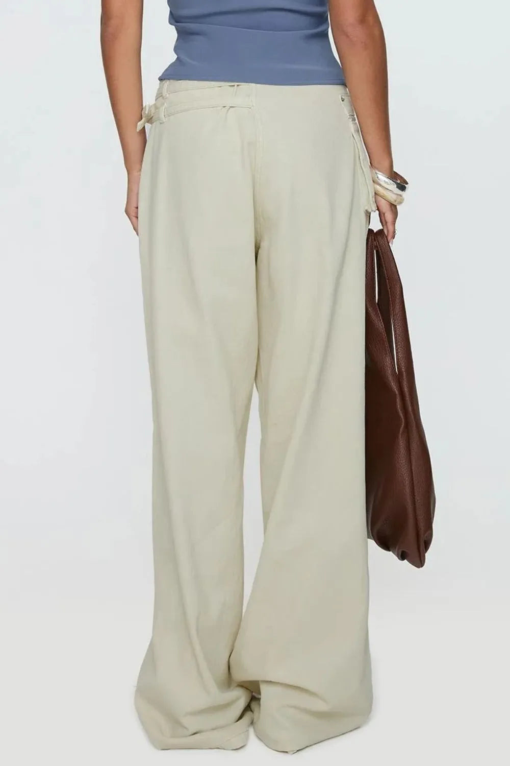 Wide Leg Jeans with Pockets - Znvia