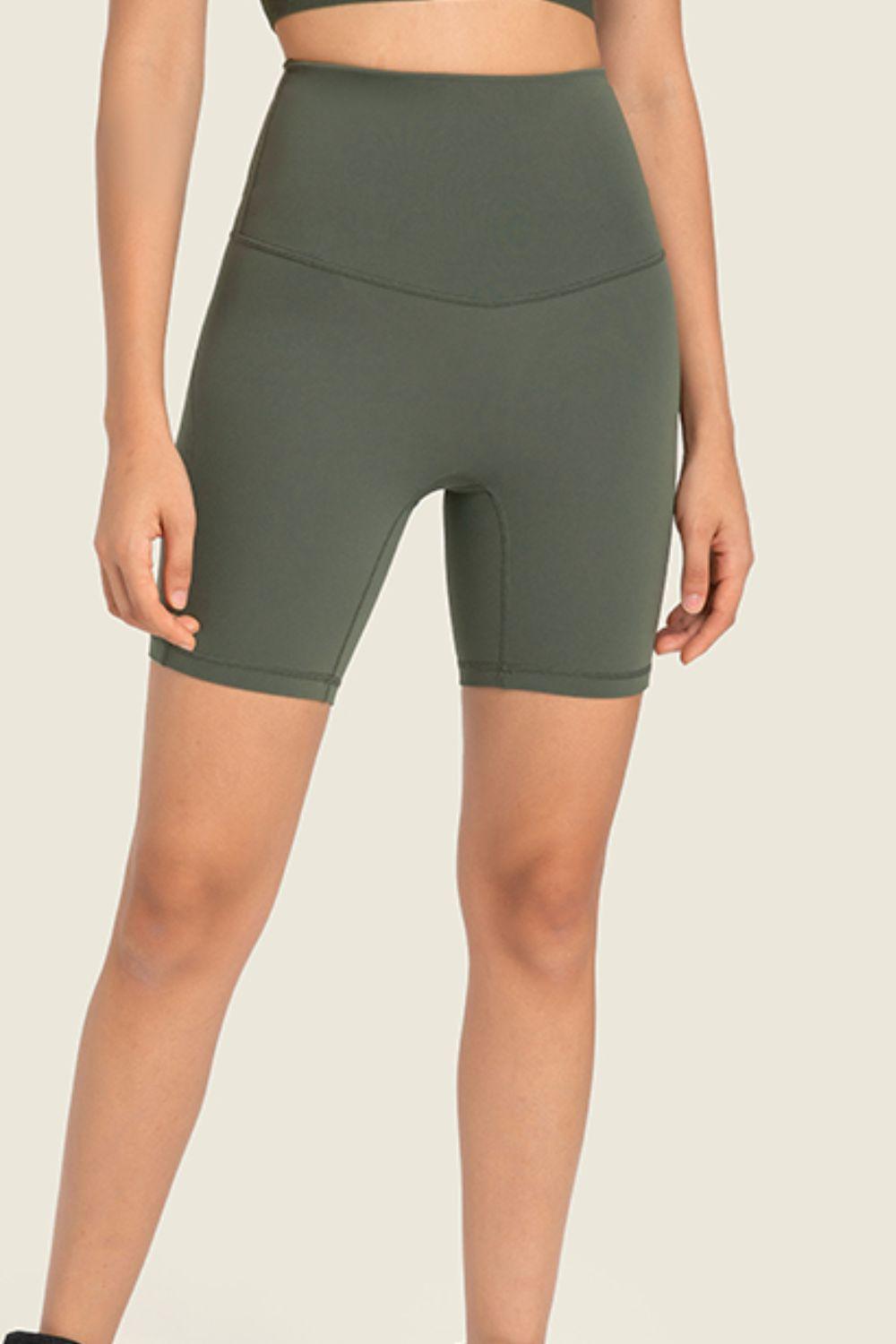 Seamless High-Rise Wide Waistband Biker Shorts – Second-Skin Comfort for Every Move - Znvia