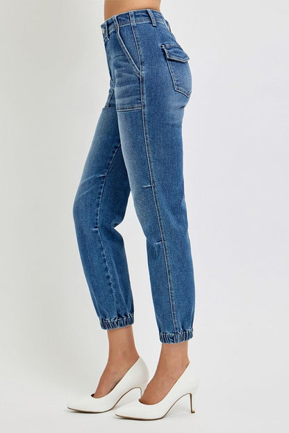 Full Size High Rise Ankle Jogger Jeans – Your New Go-To for Effortless Style & Comfort! - Znvia