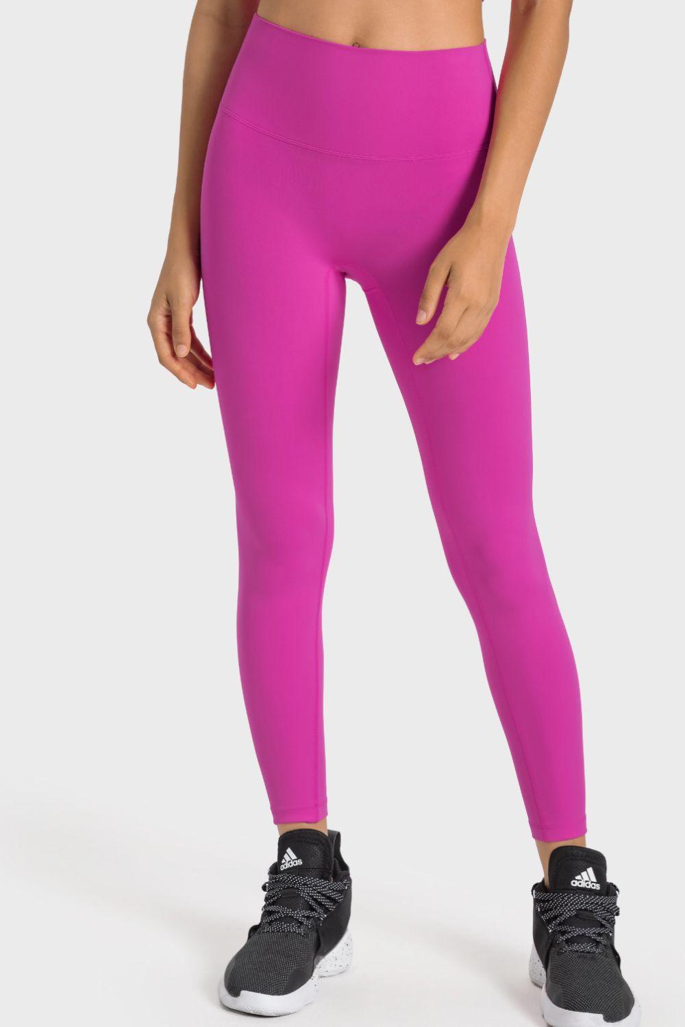 High-Rise Wide Waistband Yoga Leggings – Sculpt, Stretch & Elevate Your Performance - Znvia