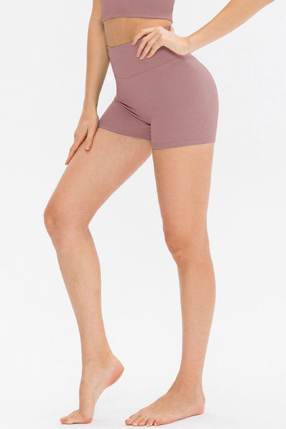 Slim Fit Wide Waistband Sports Shorts – Move with Confidence - Znvia