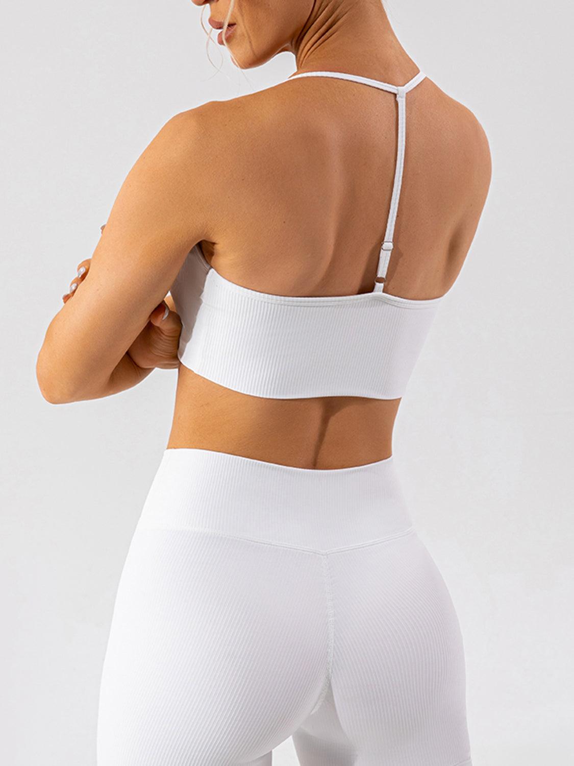 Spaghetti Strap Active Bra - Znvia