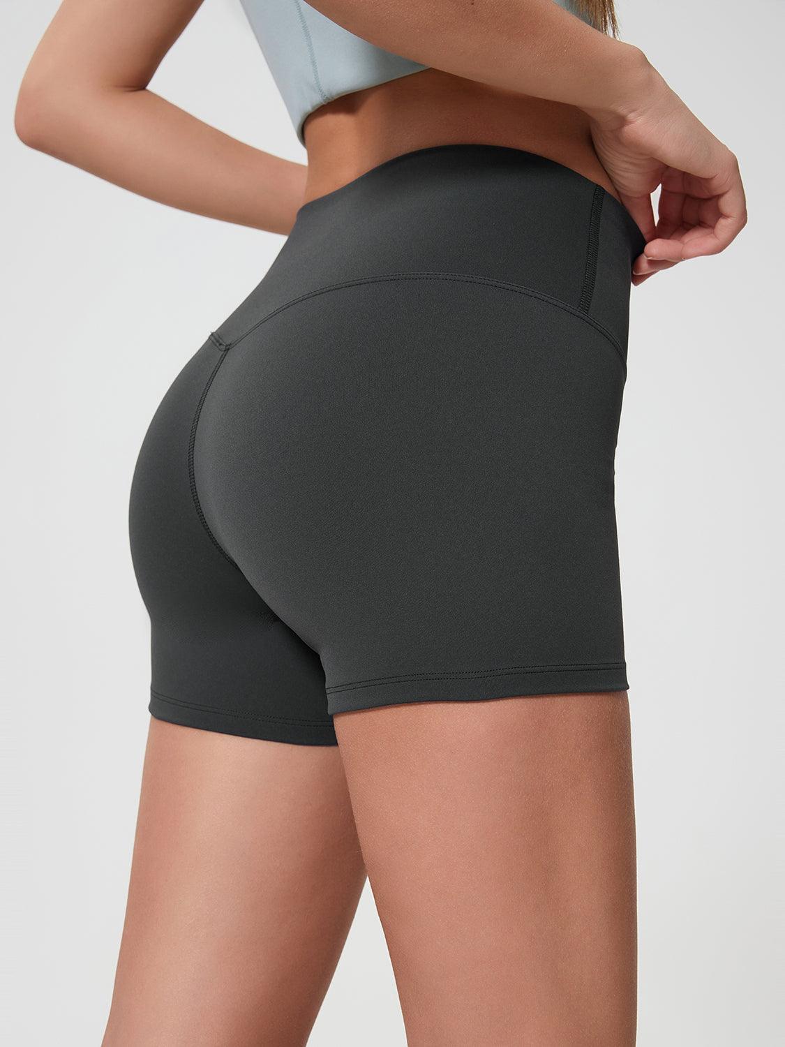High Waist Active Shorts - Znvia