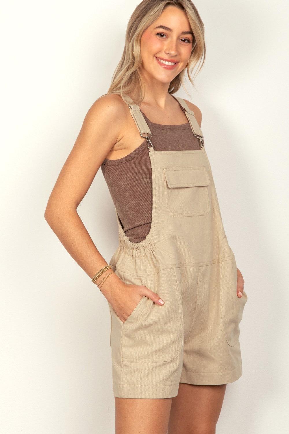 Adjustable Suspender Overalls with Pockets - Znvia