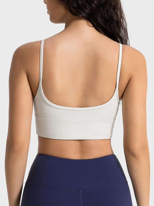 Spaghetti Strap Sport Bra - Znvia