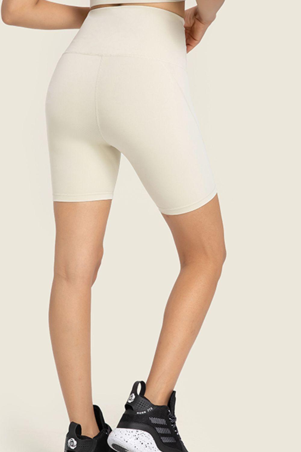 Seamless High-Rise Wide Waistband Biker Shorts – Second-Skin Comfort for Every Move - Znvia