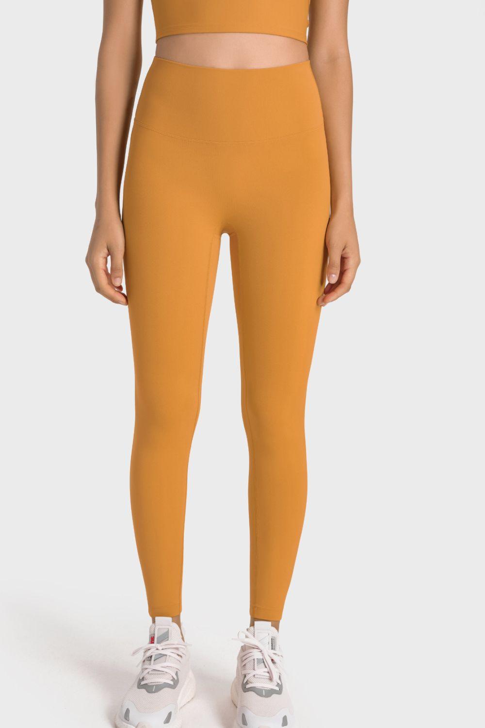 High-Rise Wide Waistband Yoga Leggings – Sculpt, Stretch & Elevate Your Performance - Znvia