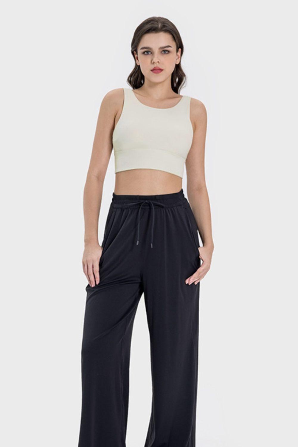 Backless Wide Strap Active Bra - Znvia