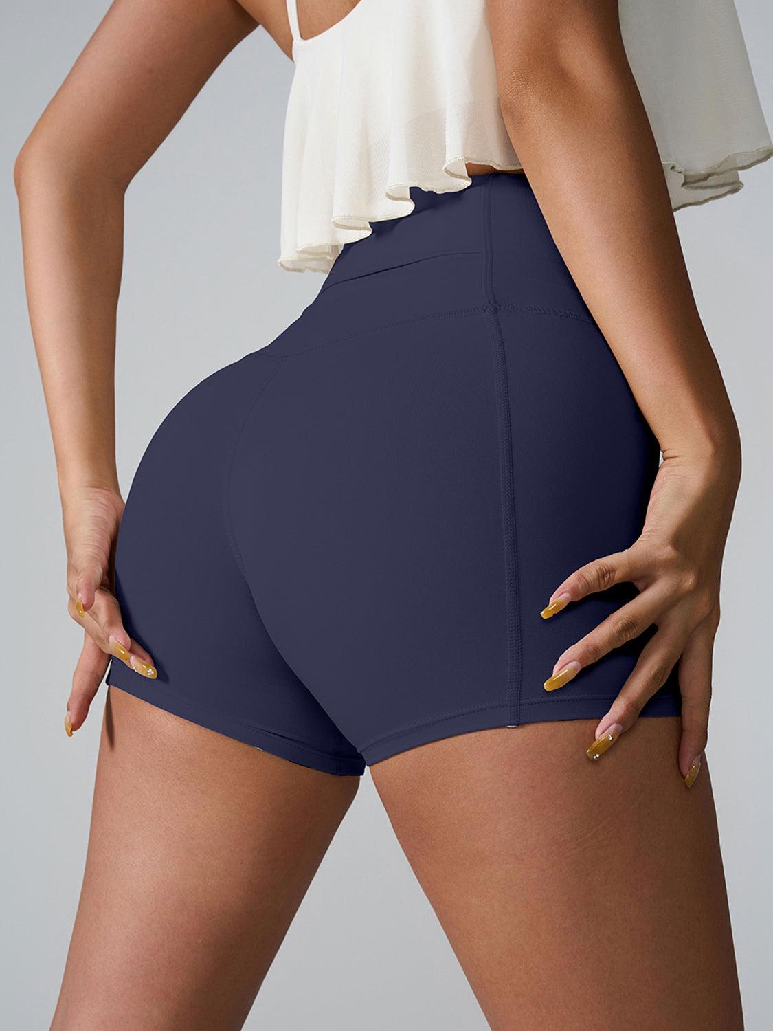 High Waist Active Shorts - Znvia