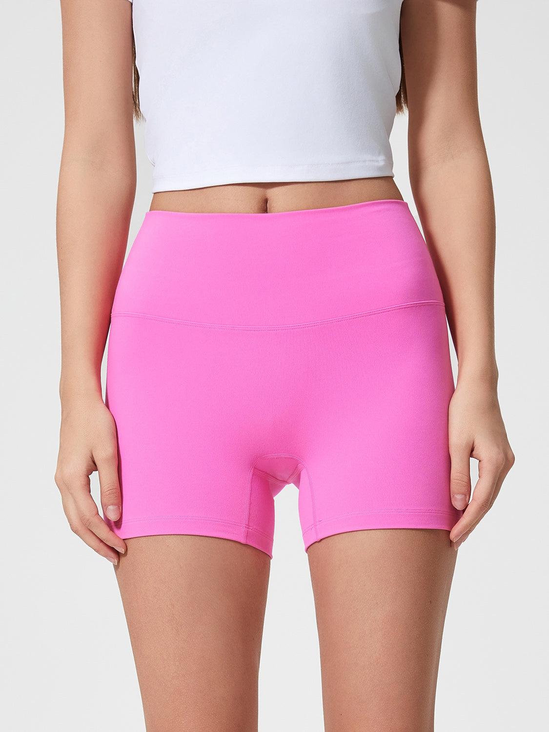 High Waist Active Shorts - Znvia