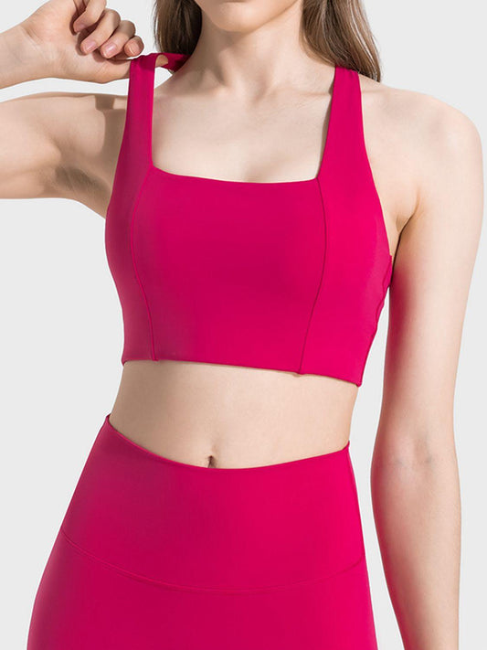 Scoop Neck Sports Bra - Znvia