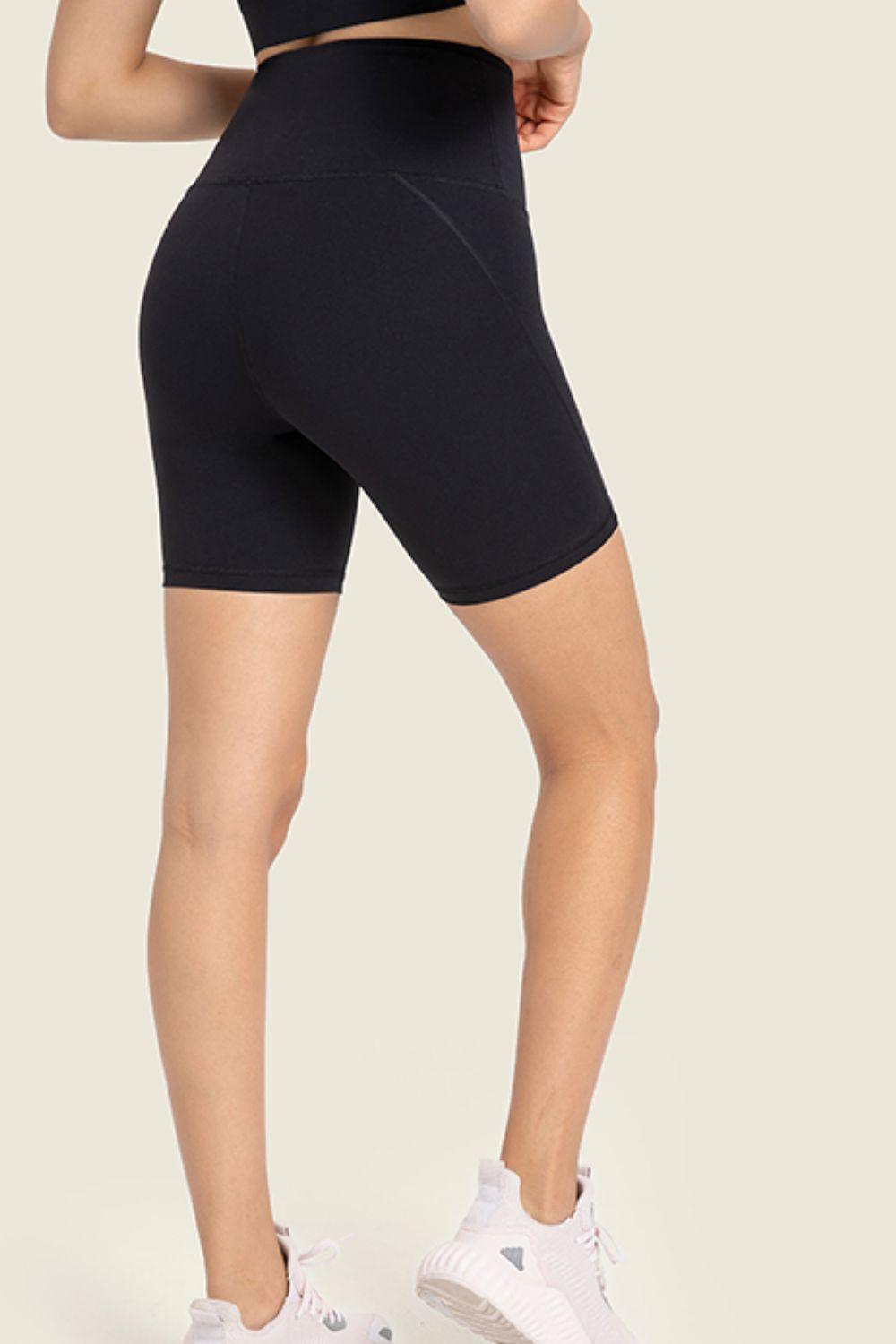 Seamless High-Rise Wide Waistband Biker Shorts – Second-Skin Comfort for Every Move - Znvia
