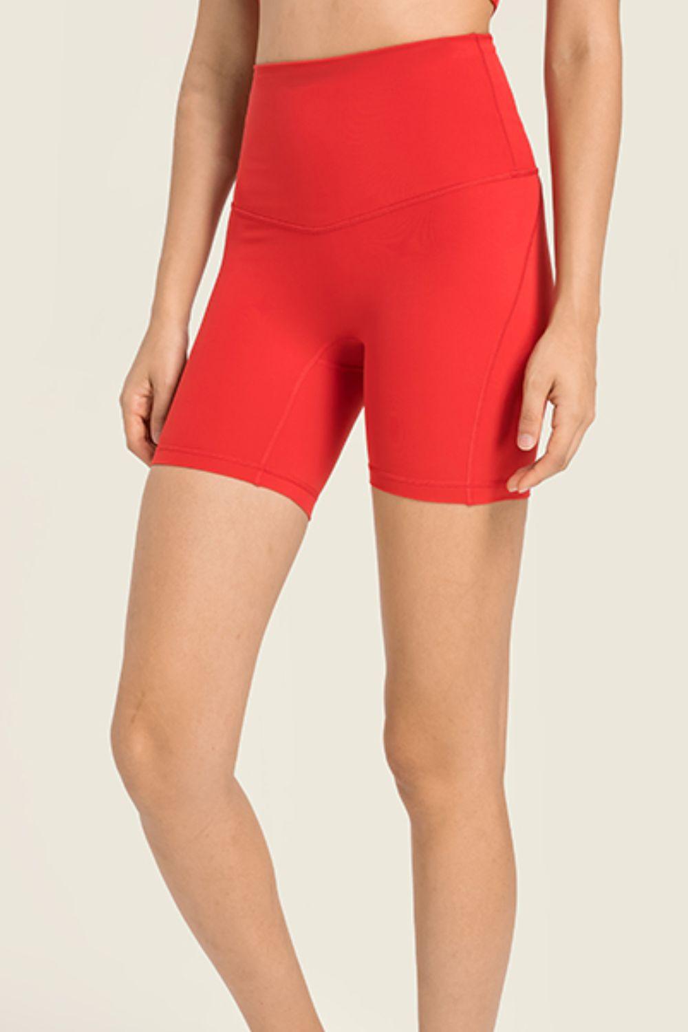 Seamless High-Rise Wide Waistband Biker Shorts – Second-Skin Comfort for Every Move - Znvia