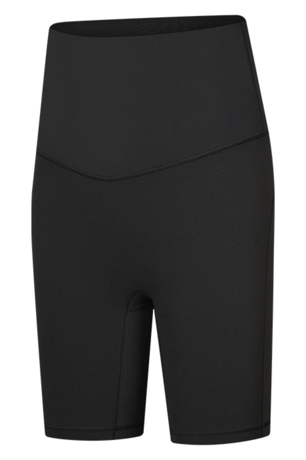 Seamless High-Rise Wide Waistband Biker Shorts – Second-Skin Comfort for Every Move - Znvia