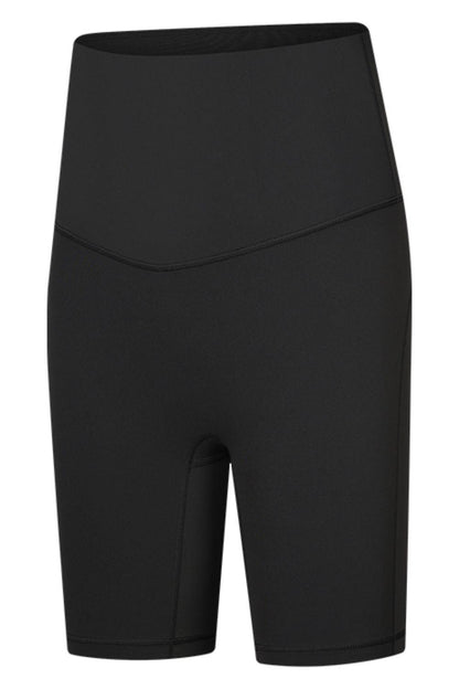 Seamless High-Rise Wide Waistband Biker Shorts – Second-Skin Comfort for Every Move - Znvia