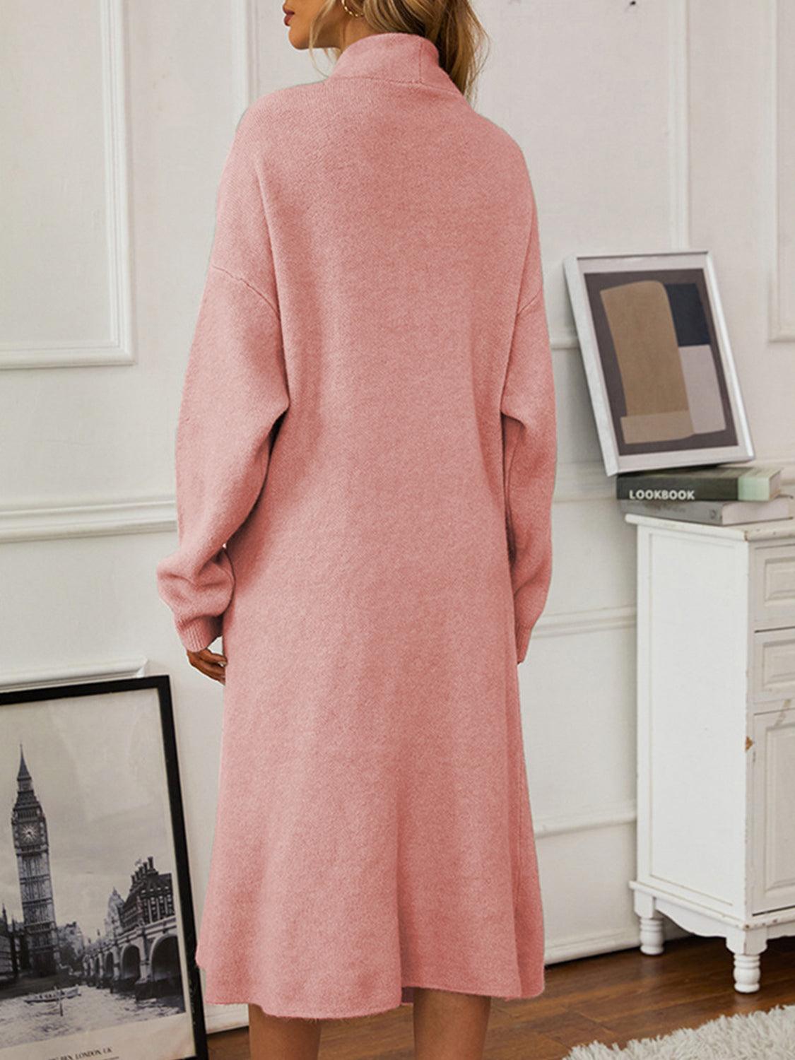 V-Neck Cami Dress and Open Front Cardigan Sweater Set – Effortless Elegance, Everyday Comfort - Znvia