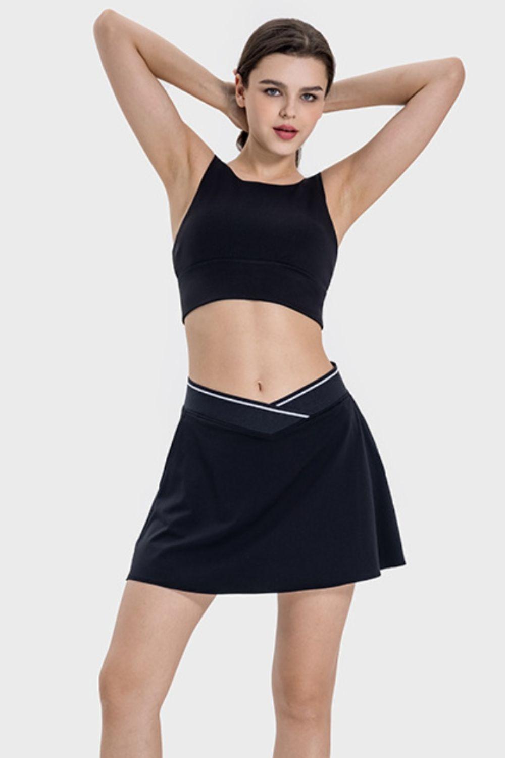 Backless Wide Strap Active Bra - Znvia