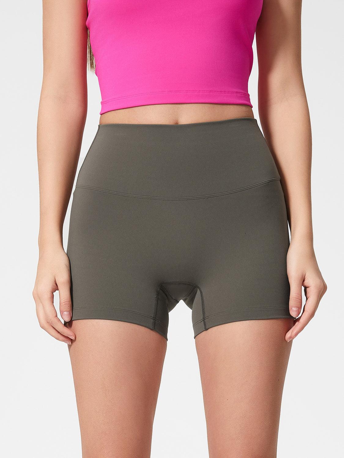 High Waist Active Shorts - Znvia