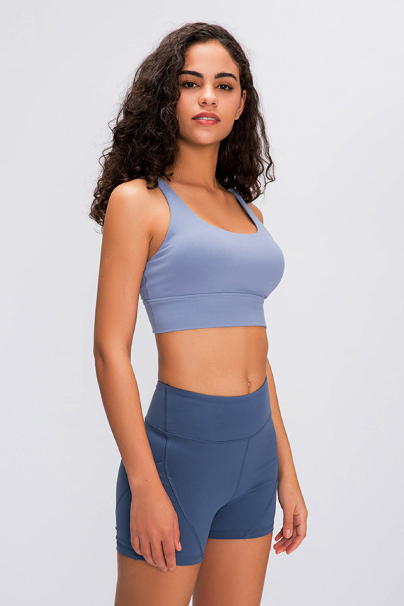 Double X Sports Bra – Sleek, Supportive & Strappy - Znvia