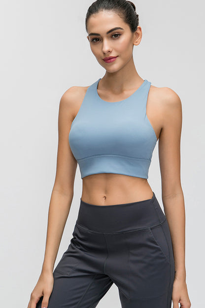 Halter Keyhole Sports Bra – Stylish, Supportive & Ultra-Comfortable - Znvia