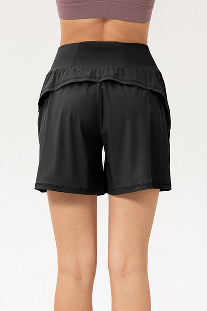 Pocketed Elastic Waist Active Shorts – Performance, Comfort & Style in One! - Znvia