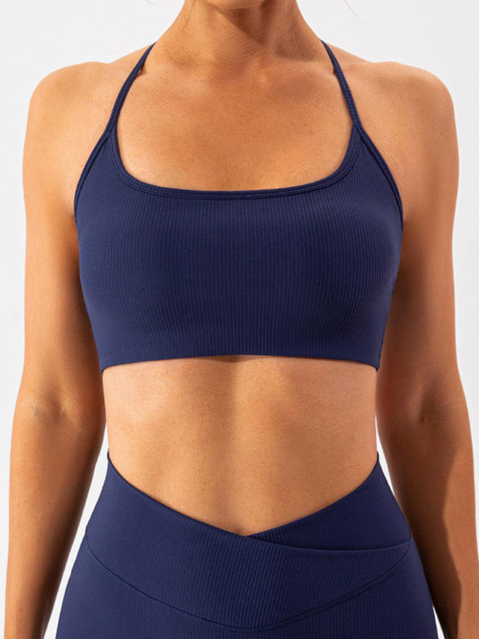 Spaghetti Strap Active Bra - Znvia