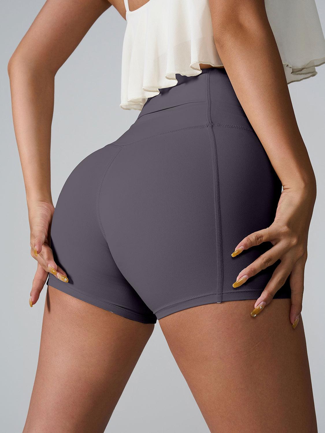 High Waist Active Shorts - Znvia
