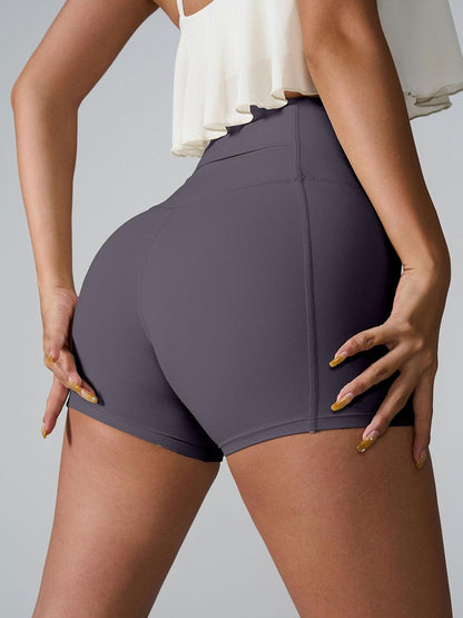 High Waist Active Shorts - Znvia
