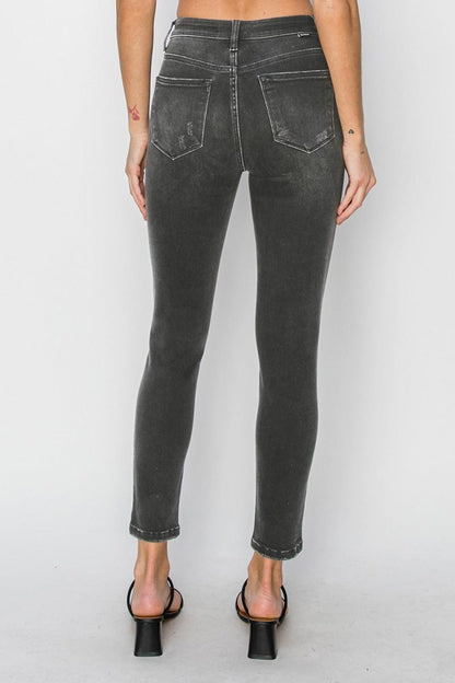 Full Size High Rise Ankle Skinny Jeans – Elevate Your Style with Confidence! - Znvia